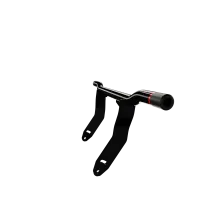 Barra de protección para motocicleta — Negro, montaje atornillado