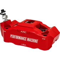 Pinza de freno delantera Race Series de montaje radial con tecnología ARC — 108 mm separación de pernos, Rojo