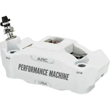 Pinza delantera de montaje radial Serie Race con tecnología ARC — 4 pistones, trasera izquierda, blanco