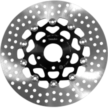 PRIME Serie Oro Rotor de freno de disco flotante — 292 mm, Dos piezas (flotante), Negro/Plata