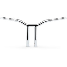 Kage Fighter Manillar Recto Soldado con Riser — Elevación 12", Ancho 30", Diámetro 1-1/4", Separación risers centro a centro 3-1