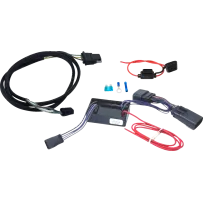 Aislador de remolque — conector Molex, para Harley Davidson®, negro, rojo