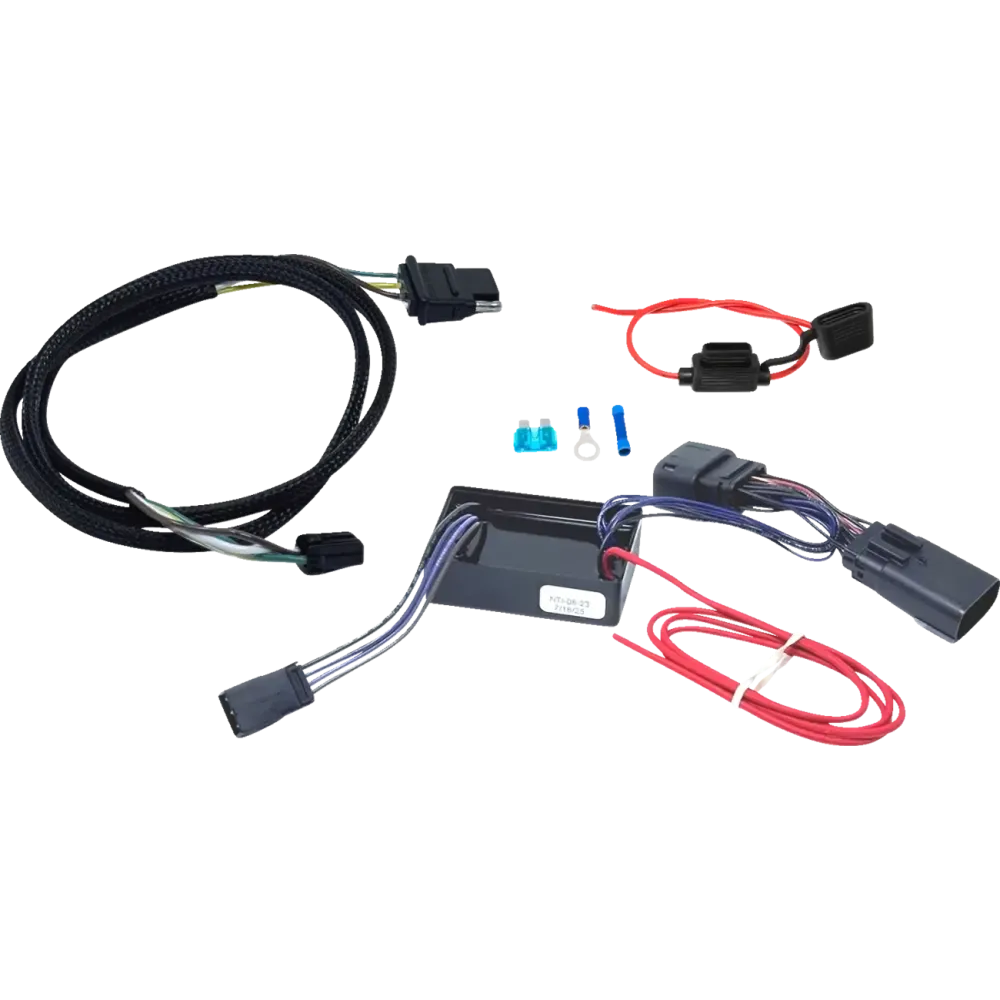 Aislador de remolque — conector Molex, para Harley Davidson®, negro, rojo