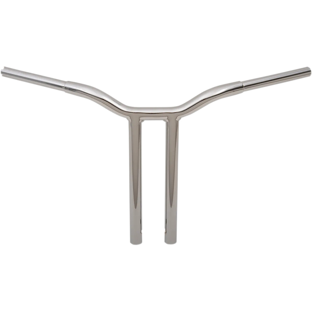 Kage Fighter Manillar recto con riser soldado — 30" ancho, 16" elevación, 3-1/2" riser c-c, 1-1/4" diámetro, Cromo