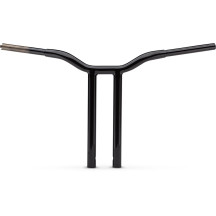 Manillar Kage Fighter de riser recto soldado — elevación 16", ancho 30", separación de riser 3-1/2"