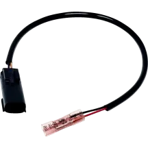 Arnés para puerto de alimentación — 12 V, 30 cm (12\"), negro, para Harley Davidson®