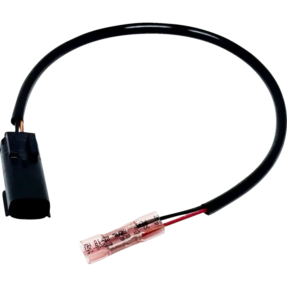 Arnés para puerto de alimentación — 12 V, 30 cm (12\"), negro, para Harley Davidson®