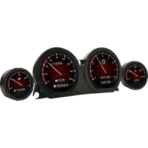 HD-03X | Juego de indicadores TFT — 95 mm × 70 mm × 51 mm, negro