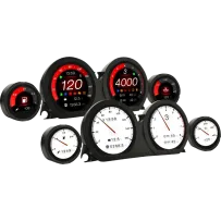 HD-03X | Juego de indicadores TFT — 95 mm × 70 mm × 51 mm, negro