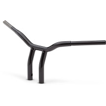 Manillar Kage Fighter curvado con risers soldados — 76 cm ancho, 25,5 cm elevación, 3-1/2" separación entre risers