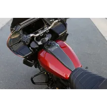 Panel del depósito — Fibra de carbono negra brillante, Llenado central