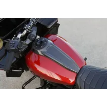 Panel del depósito — Fibra de carbono negra brillante, Llenado central