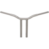 Kage Fighter manillar con risers curvados soldados — 14" de elevación, 30" de ancho, 3-1/2" entre centros