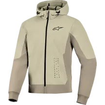 Sudadera Radium Tech — S, corte atlético, marrón claro