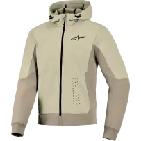 Sudadera Radium Tech — S, corte atlético, marrón claro