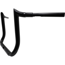 1-1/2" Grande Prime Ape Hanger Manillar — 1-1/2" de sujeción, 14" de elevación, 38-1/2" de ancho, negro brillo