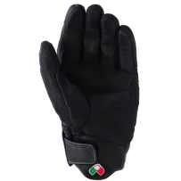 Guantes Mustang V3 de piel — Talla M, puño corto, negro