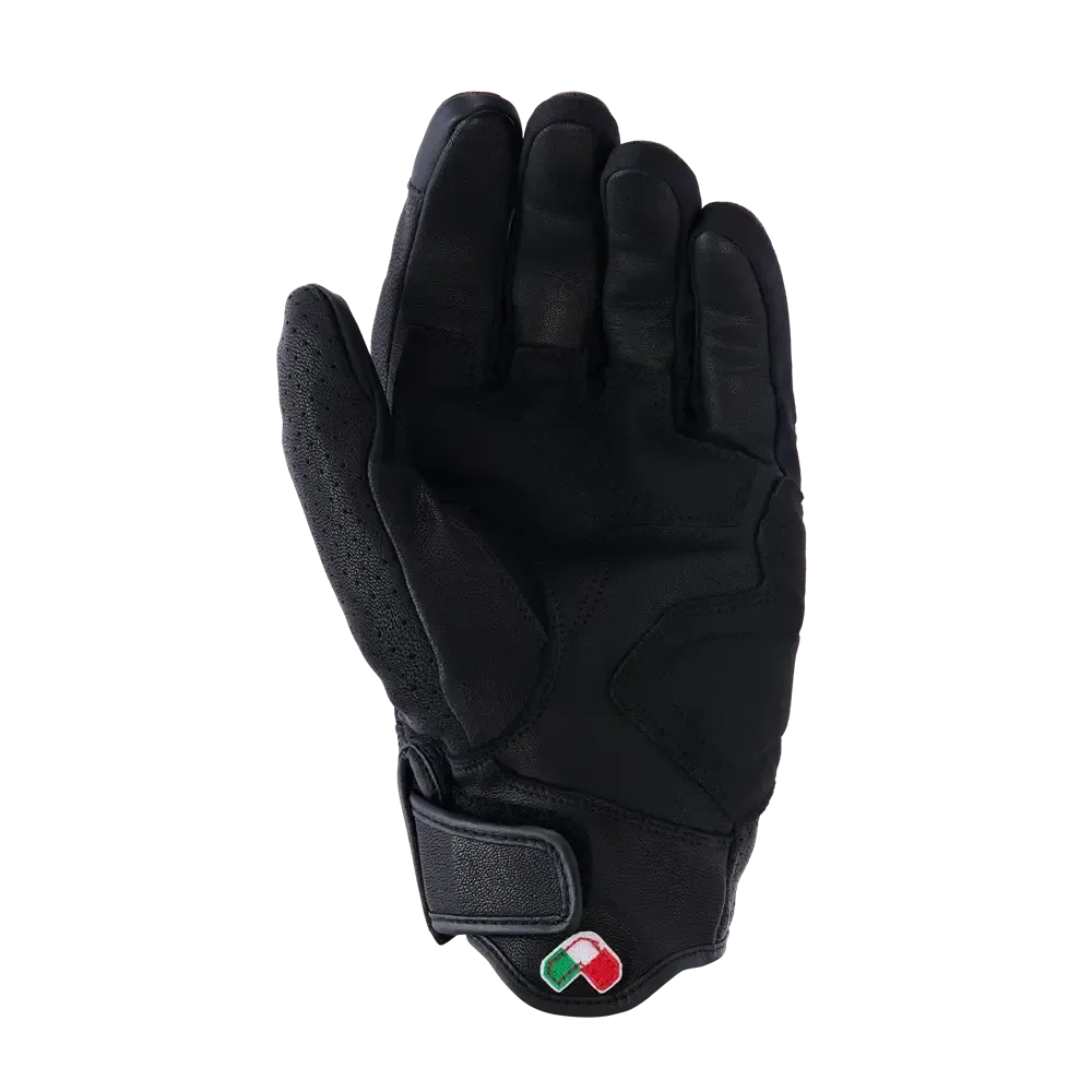 Guantes de cuero Mustang V3 — Talla L, Puño corto, Negro