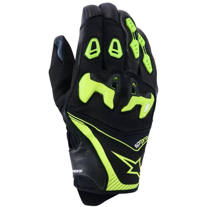 SP-R Pro Gloves — 2XL, Fluorescent Yellow/Black