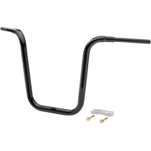 1-1/2" Grande Traditional Ape Hanger Handlebar — 38 mm (1-1/2"), 18" rise, 37-1/2" width, Black