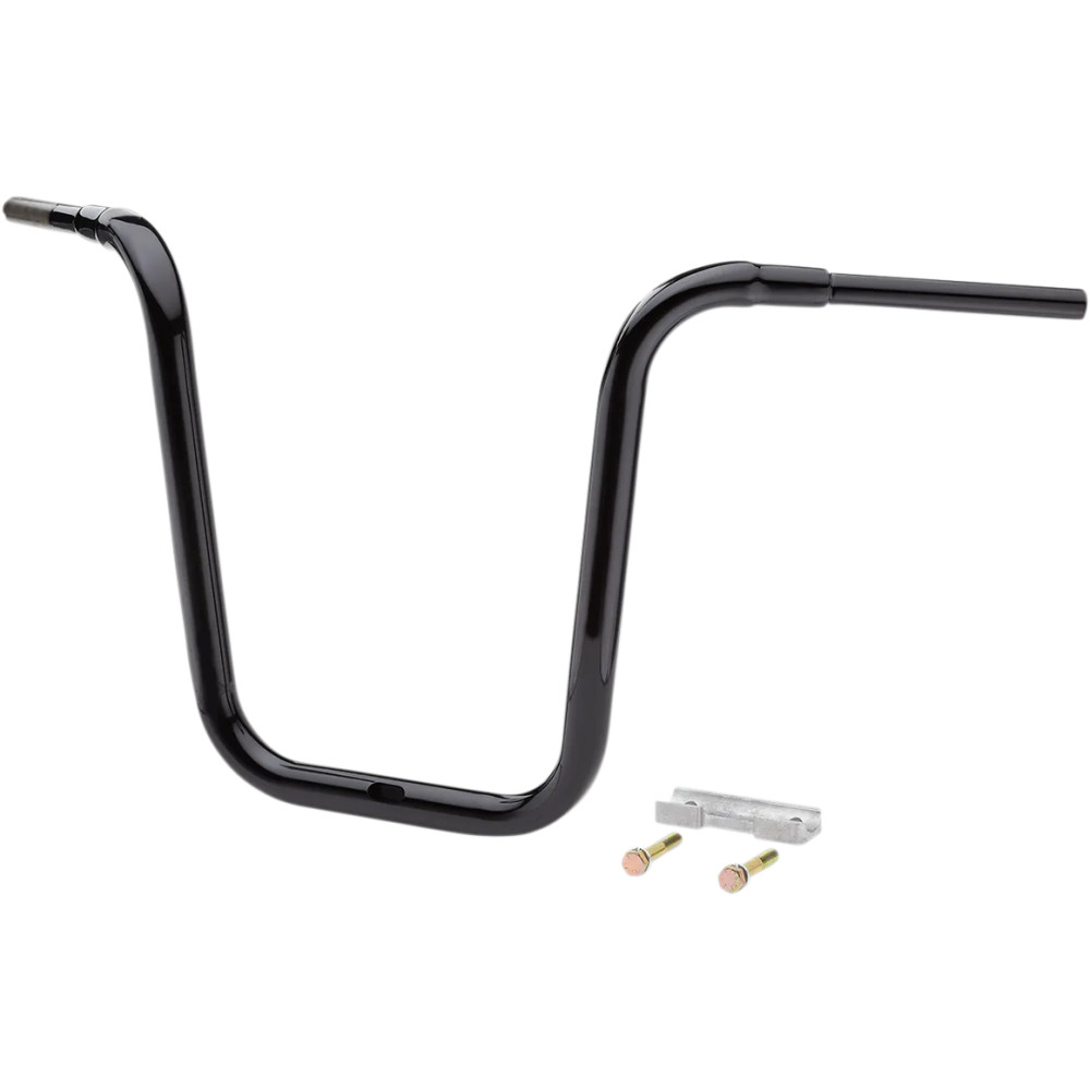 1-1/2" Grande Traditional Ape Hanger Handlebar — 38 mm (1-1/2"), 18" rise, 37-1/2" width, Black