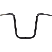 1-1/2" Grande Traditional Ape Hanger Handlebar — 38 mm (1-1/2"), 18" rise, 37-1/2" width, Black
