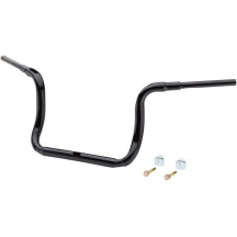 1-1/2" Grande Traditional Ape Hanger Handlebar — 12" rise, 39" width, 1-1/2" diameter, Black