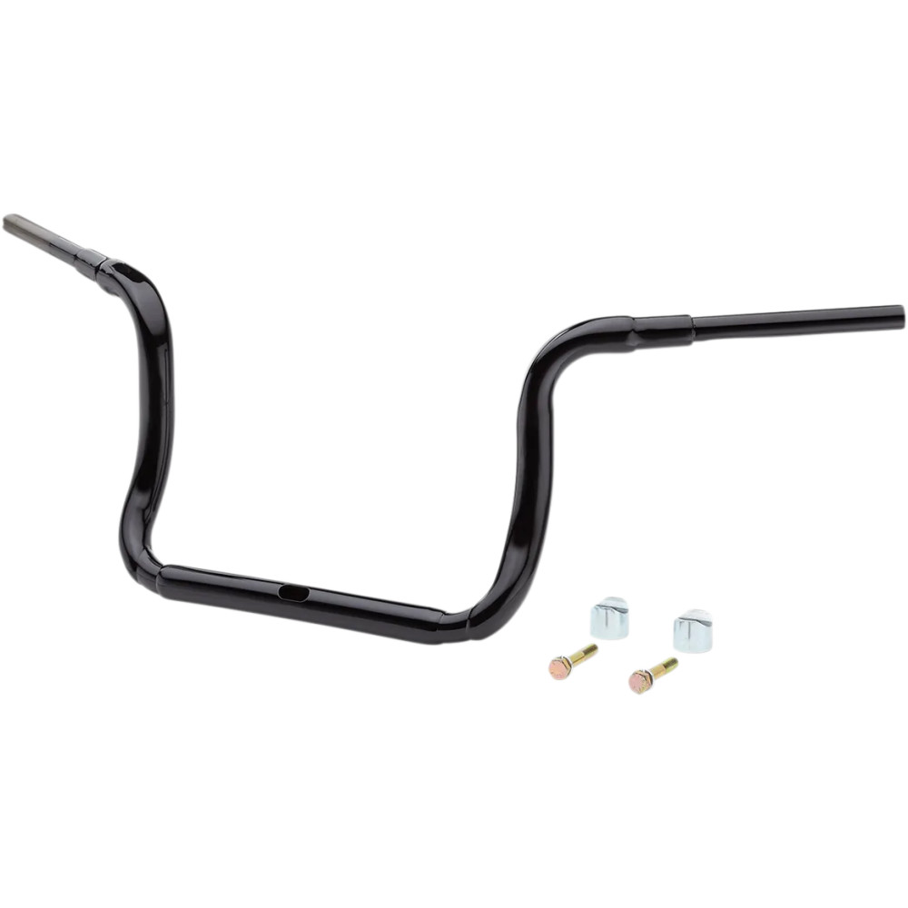1-1/2" Grande Traditional Ape Hanger Handlebar — 12" rise, 39" width, 1-1/2" diameter, Black