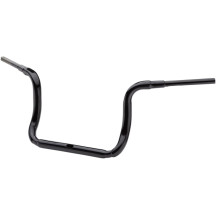 1-1/2" Grande Traditional Ape Hanger Handlebar — 12" rise, 39" width, 1-1/2" diameter, Black