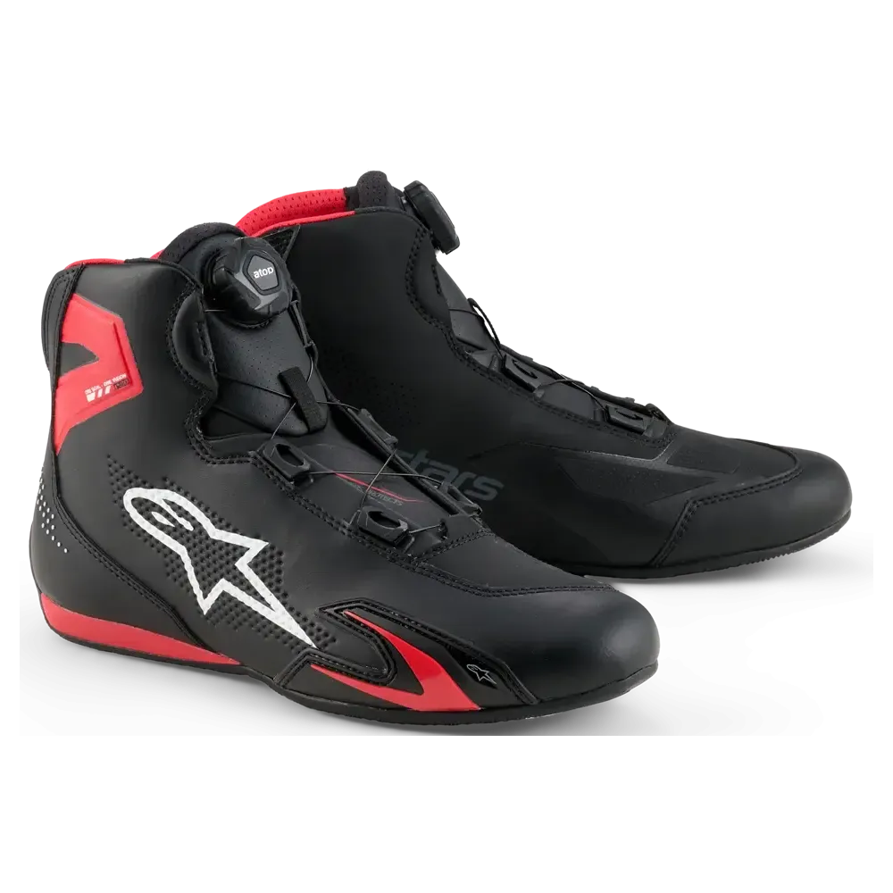 ALPINESTARS (ROAD) SHOE CELER BLACK/RED 10.5