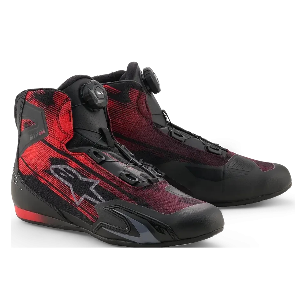 ALPINESTARS (ROAD) SHOE CELER VENTED BLACK/RED 12