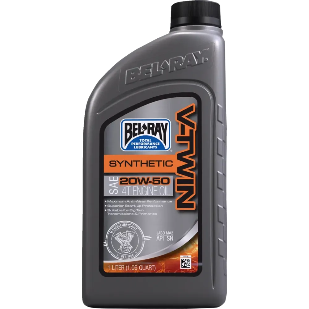 V-Twin Aceite sintético 4 tiempos para motor — 1 litro, 20W-50