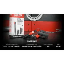 BS BATTERY PA-01 MAX Eyelet Connector — 12V, M6 eyelets, 60 cm (8AWG), 10A fuse