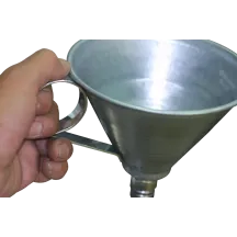 Embudo de pico flexible — Plateado