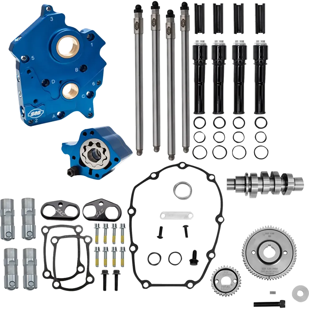 Cam Chest Kit with 496 Cam — oil-cooled, exhaust duration 243°