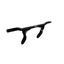 Barra de protección para motocicleta — Negro, montaje atornillado al bastidor