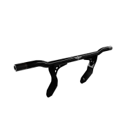 Barra de protección para motocicleta — Negro, montaje atornillado al bastidor