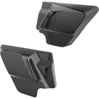 Carbon Fiber Side Covers — Pair, Black gloss