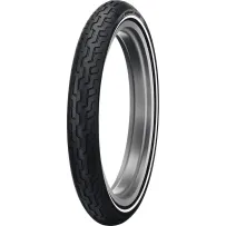 Neumático D402 — MT90B16, franja blanca, delantero