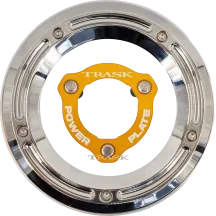 Kit de tapa derby y placa de potencia — Cromo, Dorado