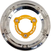 Kit de tapa derby y placa de potencia — Cromo, Dorado