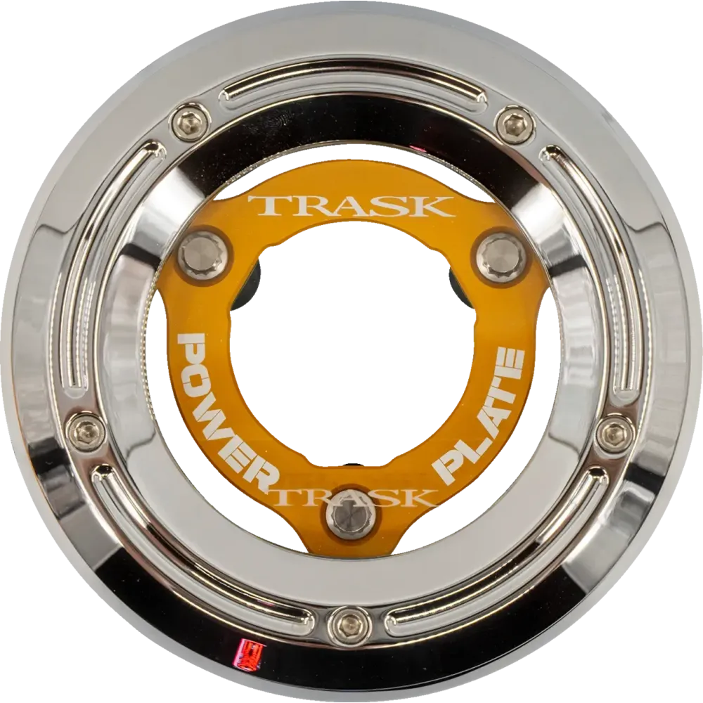 Kit de tapa Derby y Power Plate — hasta 200 HP, Cromo, Dorado