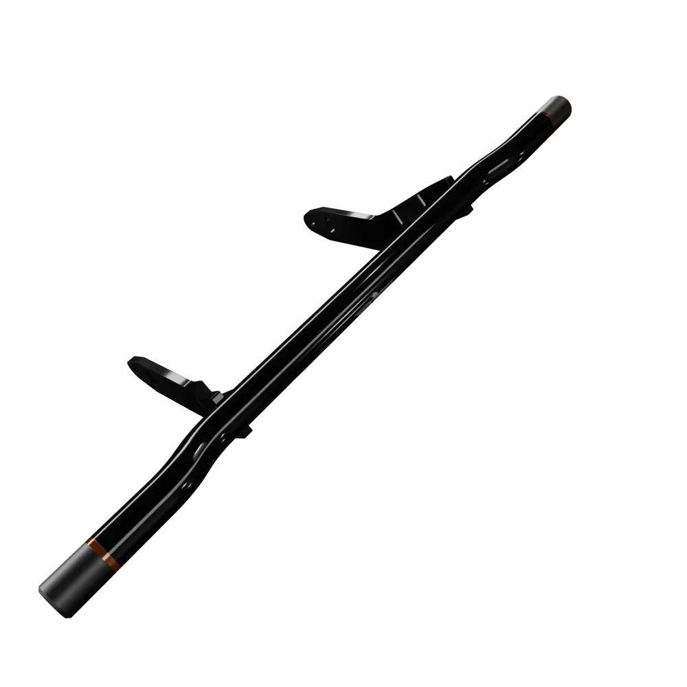 Barra de protección para motocicleta — Montaje atornillado, Aluminio, Negro