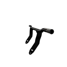 Barra de protección para motocicleta — Montaje atornillado, Aluminio, Negro