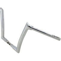 Manillar 1-1/2" con instalación EZ y punta superior — 38 mm (1-1/2"), 35" de ancho, 12" de elevación, cromado