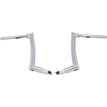 Manillar 1-1/2" con instalación EZ y punta superior — 38 mm (1-1/2"), 35" de ancho, 12" de elevación, cromado