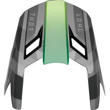 Kit de visera Fleet Camber — XS-M, Negro/Verde