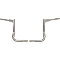 1-1/2" EZ Install Pointed Top Handlebar — 1-1/2" dia, 1" clamp, 12" rise, 36" width, Chrome