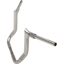 1-1/2" EZ Install Pointed Top Handlebar — 1-1/2" dia, 1" clamp, 12" rise, 36" width, Chrome