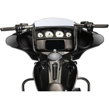 1-1/2" EZ Install Pointed Top Handlebar — 1-1/2" diameter, 1" clamp, Chrome finish